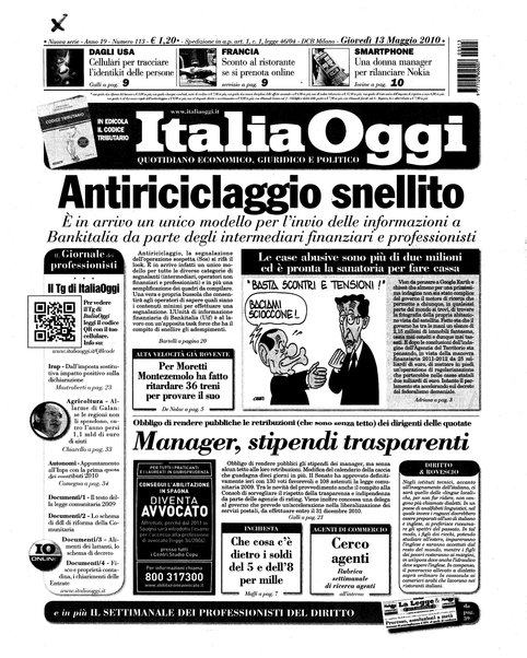 Italia oggi : quotidiano di economia finanza e politica